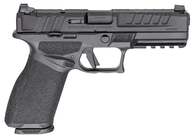 Springfield Armory EC9459B3D Echelon 9mm Luger 17+1/20+1 4.50", Black, Optic Cut Serrated Slide, Polymer Frame with Pic. Rail, Interchangeable Backstrap Grip, 3-Dot Tritium Sights