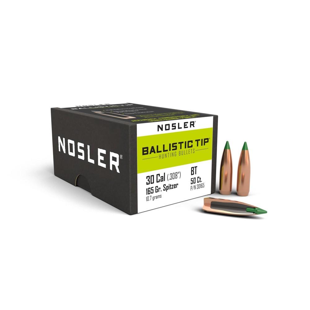 Nosler Ballistic Tip 165 gr .308 Diameter 30 Caliber Spitzer Boat Tail 50 Count - image 6 of 6