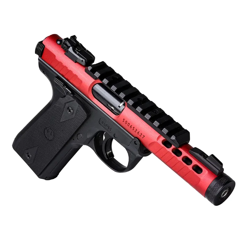 Ruger Mark IV 22/45 Lite Red Anodized 22LR 4.40" Threaded Barrel 10+1 Rimfire Pistol