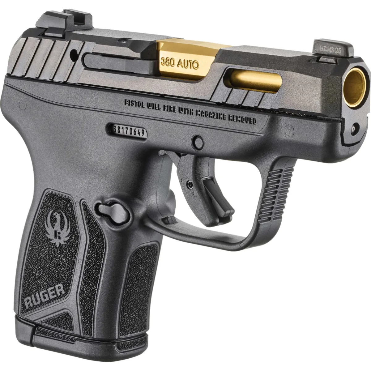RUGER LCP MAX GOLD 380 AUTO 2.8" 10-RD SEMI-AUTO PISTOL