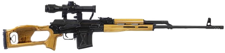 Century PSL 7.62x54R 24.5" Rifle w/ Optic & Skeleton Stock