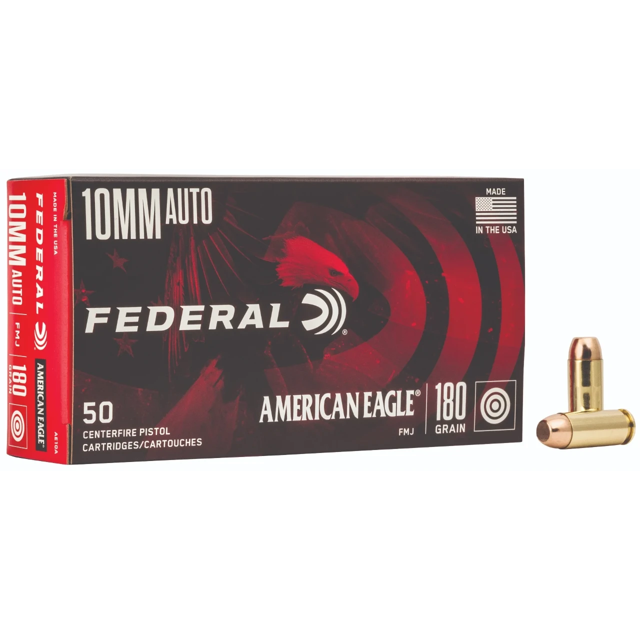 Federal American Eagle 10mm 180GR FMJ Ammo