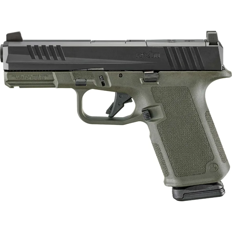 Ruger RXM ODG 9mm 4" Optic-Ready Tritium Sight 15+1 Flat Trigger Green Cerakote Pistol
