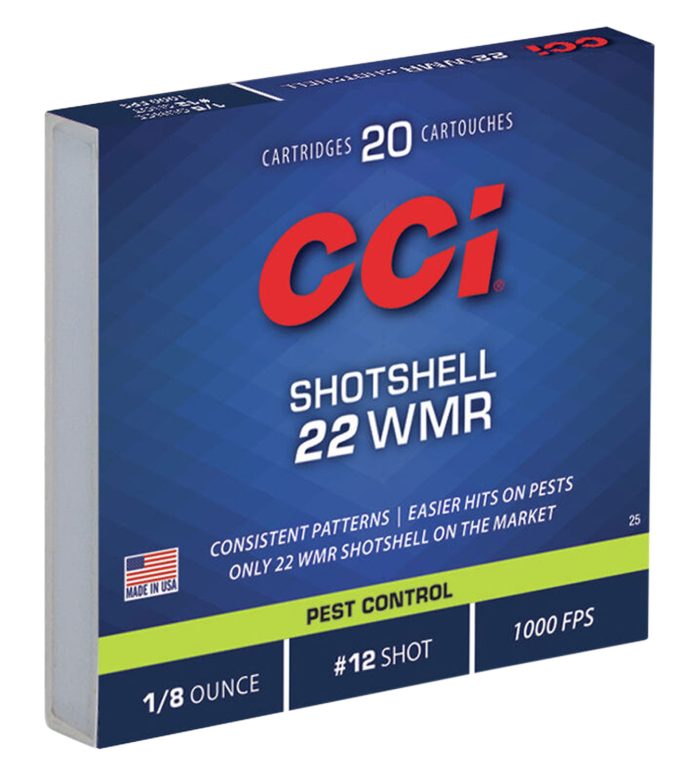 CCI .22 WMR Shotshell 52gr #12 20rd