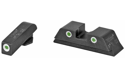 Trijicon Bright & Tough Night Sights - Green/Tritium White Outline Front/Rear for Glock