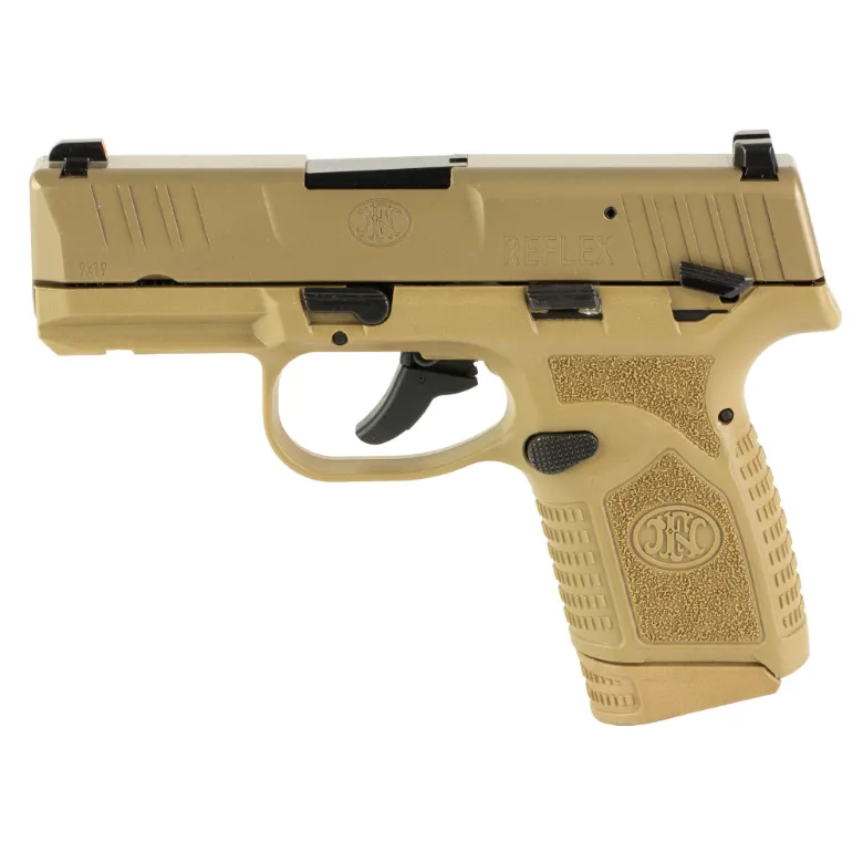 FN REFLEX FDE 9MM MANUAL SAFETY FDE 15RD PISTOL
