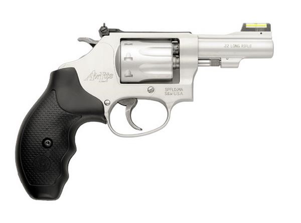 Smith & Wesson 317 Kit Gun .22 LR 3″ Silver Alloy Frame 8‑Shot Lightweight