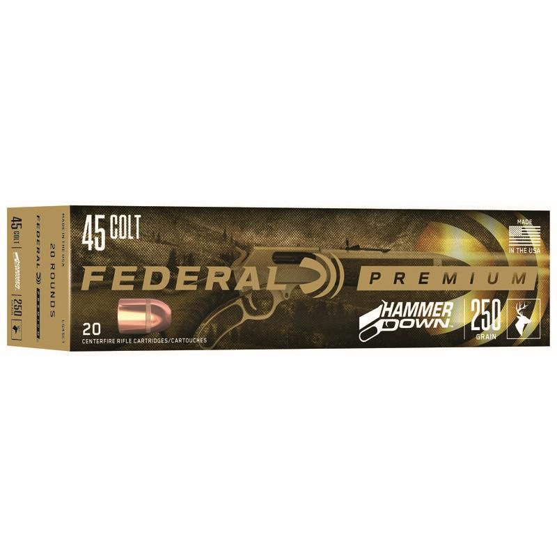 Federal Hammer Down .45 Colt 250gr SP Ammo 20rd Box