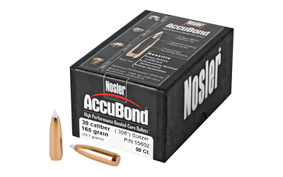Nosler AccuBond 165 Grain .308 30 Caliber 50 Count
