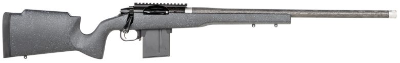 Proof Research 137857 Elevation MTR 2.0 6.5 PRC 22" Carbon Fiber Wrapped Match Grade Threaded Barrel, Black Cerakote Picatinny Rail Steel Receiver, Fixed Proof Black Granite Carbon Fiber Stock