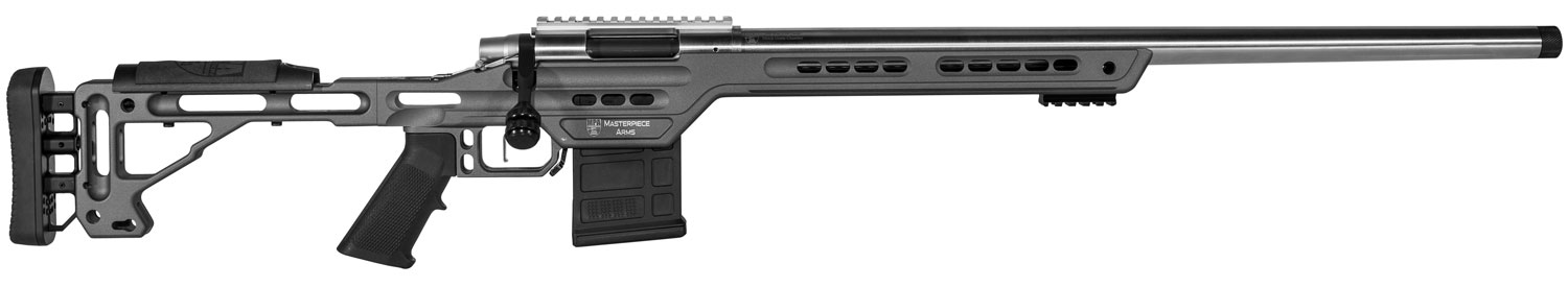 MasterPiece Arms 308PMRRHTNGPBA PMR 308 Win 10+1 24" Stainless Steel Tungsten Aluminum Tungsten V-Bedded BA Hybrid Chassis Stock Right Hand