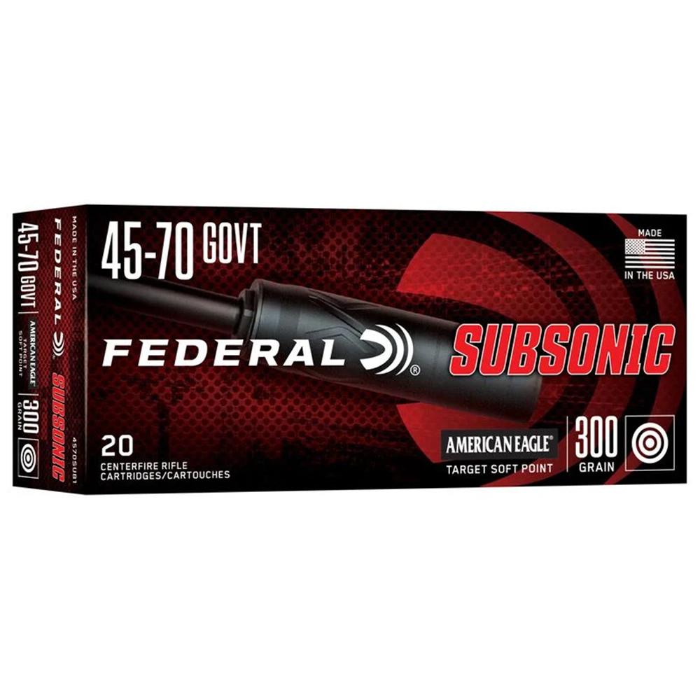 Federal 45-70 Government 300 Grain Target Soft Point Subsonic - image 5 of 5