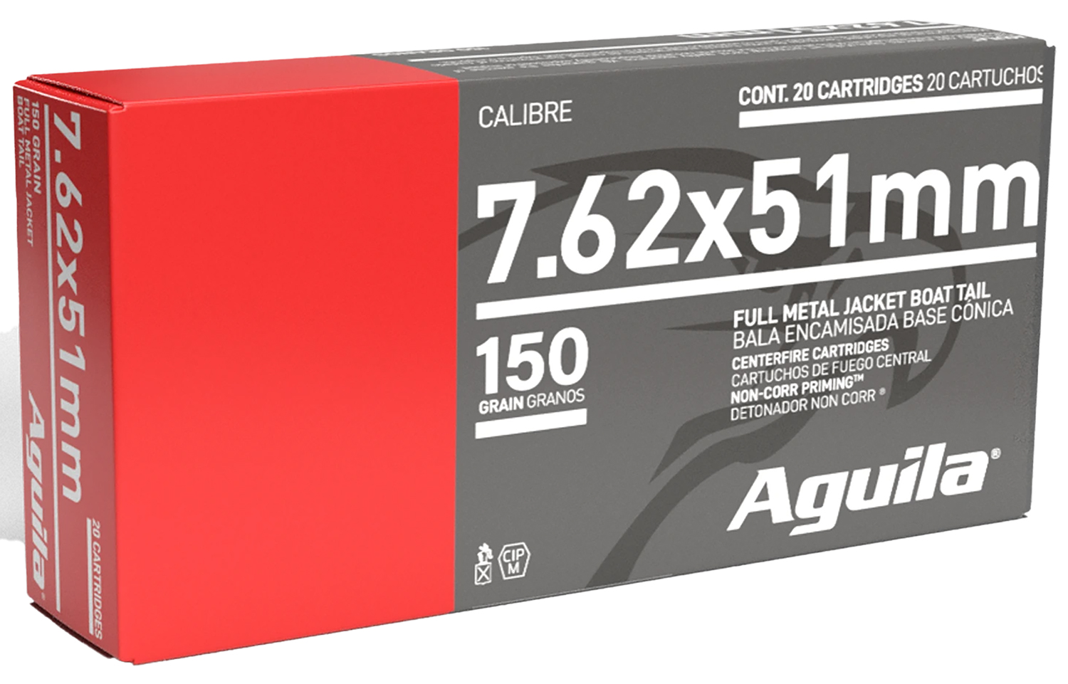 Aguila Target & Range Rifle 7.62x51mm NATO 150gr FMJ Boat Tail 20Rd