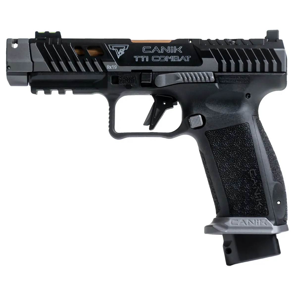 Canik TTI Combat - Smoke | 9mm | 4.6" Barrel | 2 x 18rd Mags