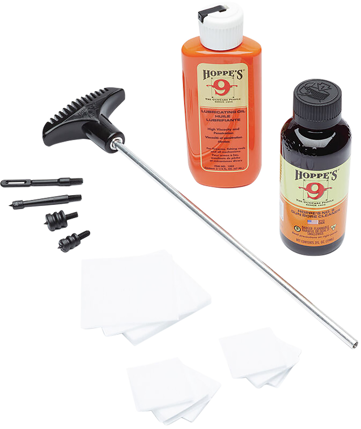 Hoppe's All Caliber Pistol Cleaning Kit - Extended Rods, Clamshell