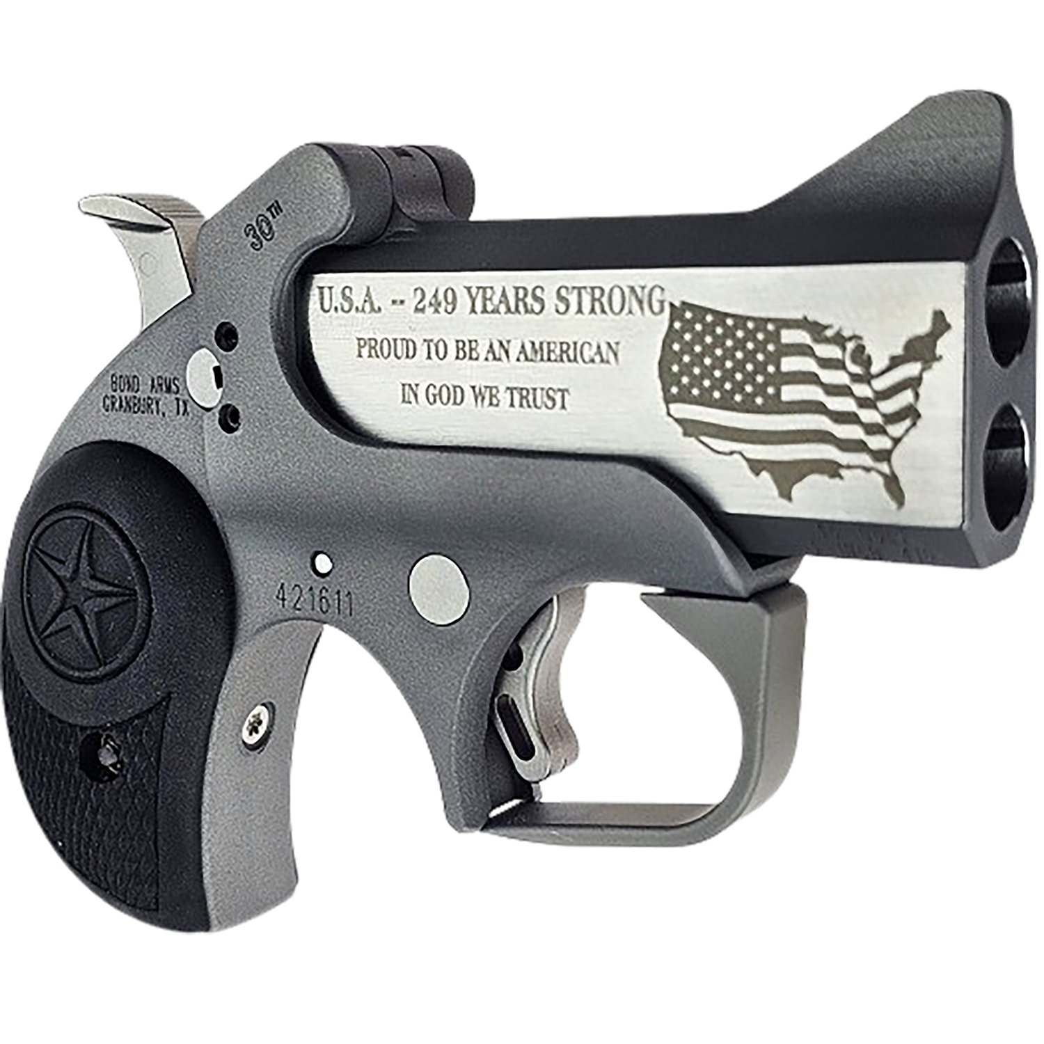 Bond Arms Rowdy 30th Anniversary 45 Colt 410 Derringer Stainless 3 Inch Derringer