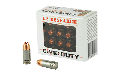 G2 Research Civic Duty 9mm 100Gr 20 Rd Ammo