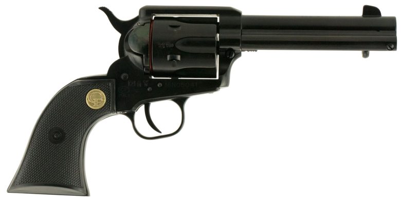 Chiappa Firearms CF340250D SAA 1873  Medium Frame 22 LR/22 WMR 6 Shot, 4.75" Blued Steel Barrel, Cylinder & Frame, Black Plastic Grip, Exposed Hammer