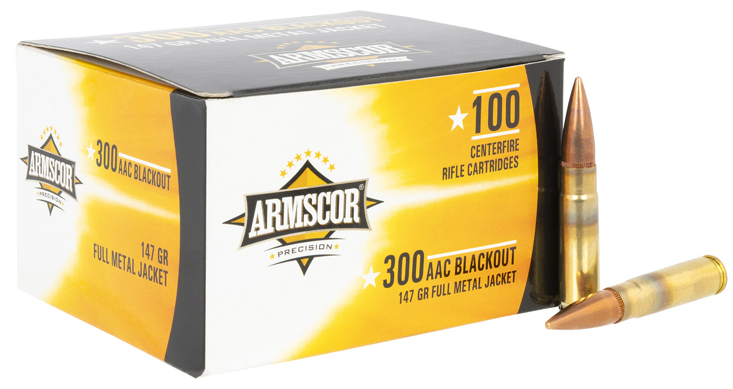 Armscor .300 Blackout 147gr FMJ 100rd Precision Value Pack