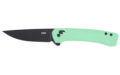 CRKT Q Compact 3.05" Folding Knife, 14C28N Steel, Blue GRN Handle, Crossbar Lock