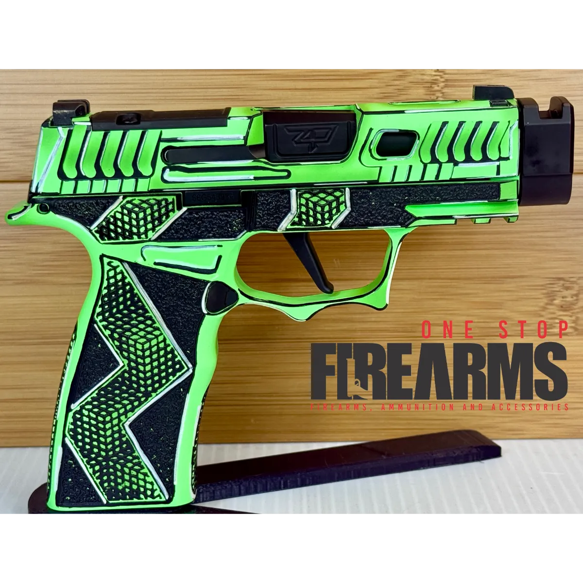 SIG Sauer P365X Anime Green Compensated 9mm Custom Pistol