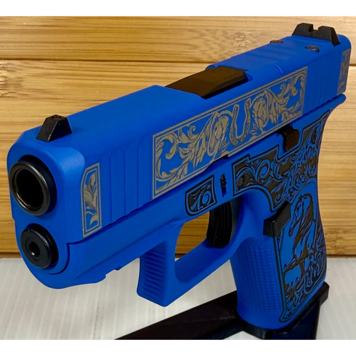 Glock 43X Glock & Horses Blue 9mm 10Rd Pistol