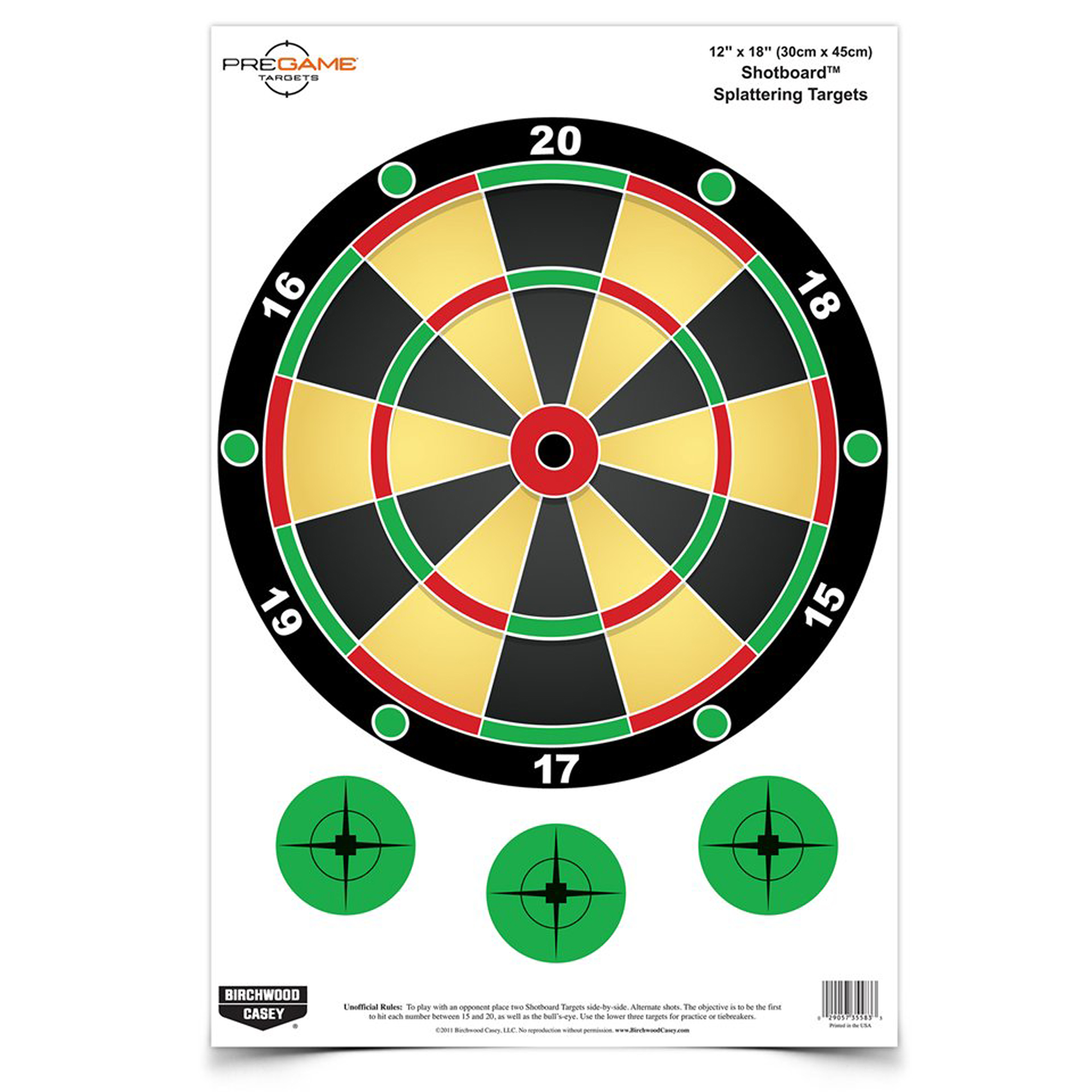 Birchwood Casey Pregame Hanging Paper Target