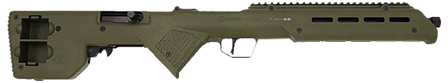 Desert Tech TRKRF2218GRN Trek-22 Green Compact 22 LR 18" Free Floating Steel Barrel, Picatinny Rail Receiver, M-LOK Handguards, Fixed Polymer Stock, Suppressor Ready