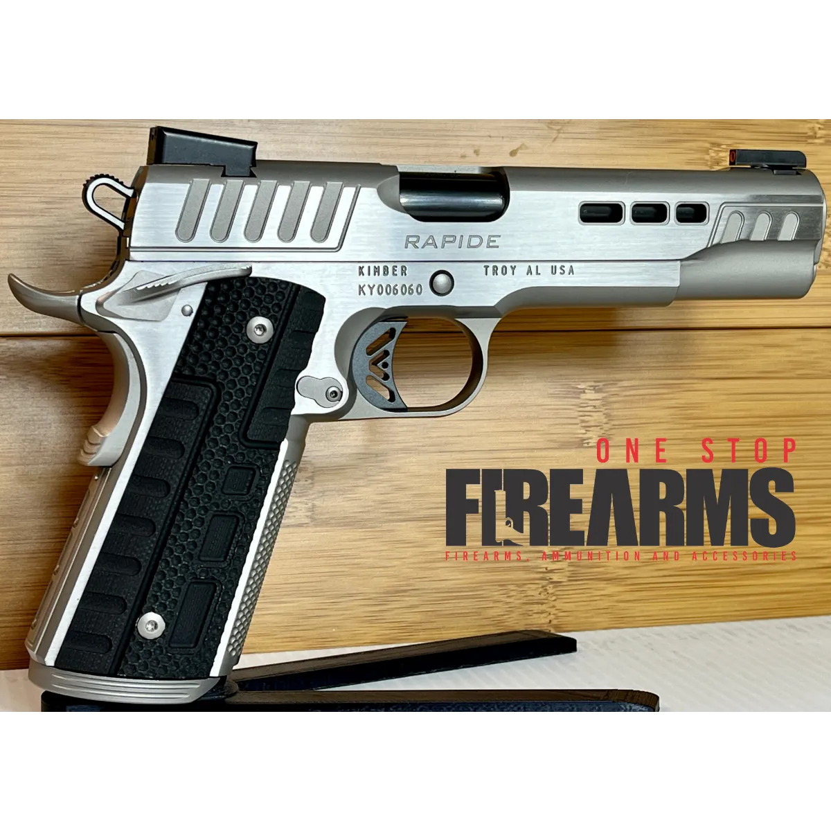 Kimber Rapide Frost .45 ACP 5" 8+1 Silver Slide G10 Grip