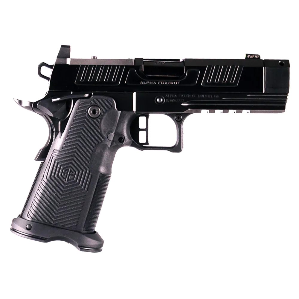 Alpha Foxtrot AF1911 Romulus Compact 9mm 4.25" Threaded Comp Barrel DLC Optic-Ready 20+1