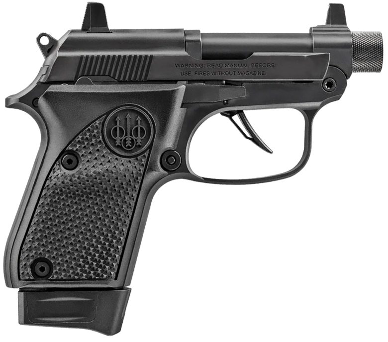 Beretta USA J20X22R8TB 20X Bobcat 22 LR 8+1 2.80" Black Steel Barrel, ELS/Serrated Steel Slide & Polymer Frame w/Beavertail, Helica Texture Grip