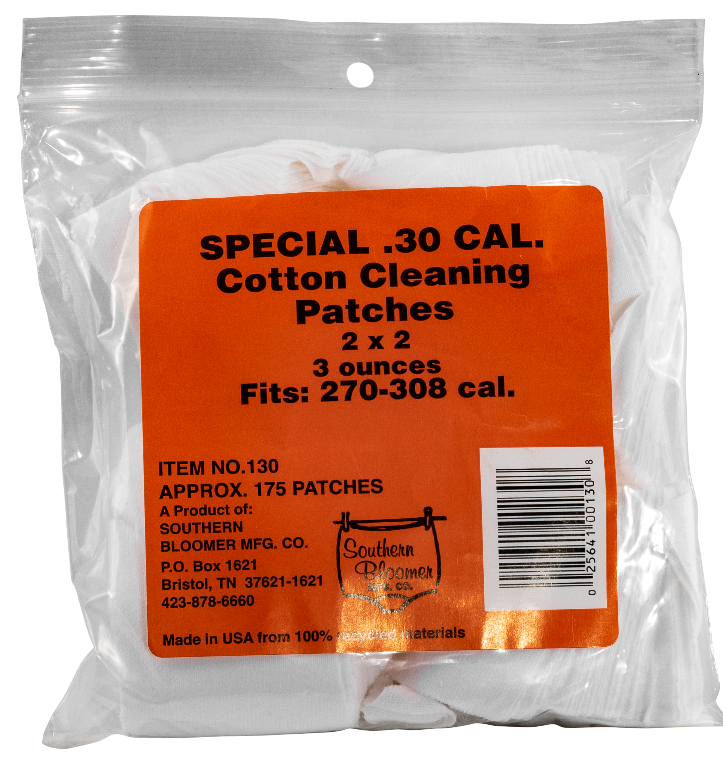 Southern Bloomer 30 Caliber Cotton Patches, 2"x2", 130/Bag - image 4 of 5