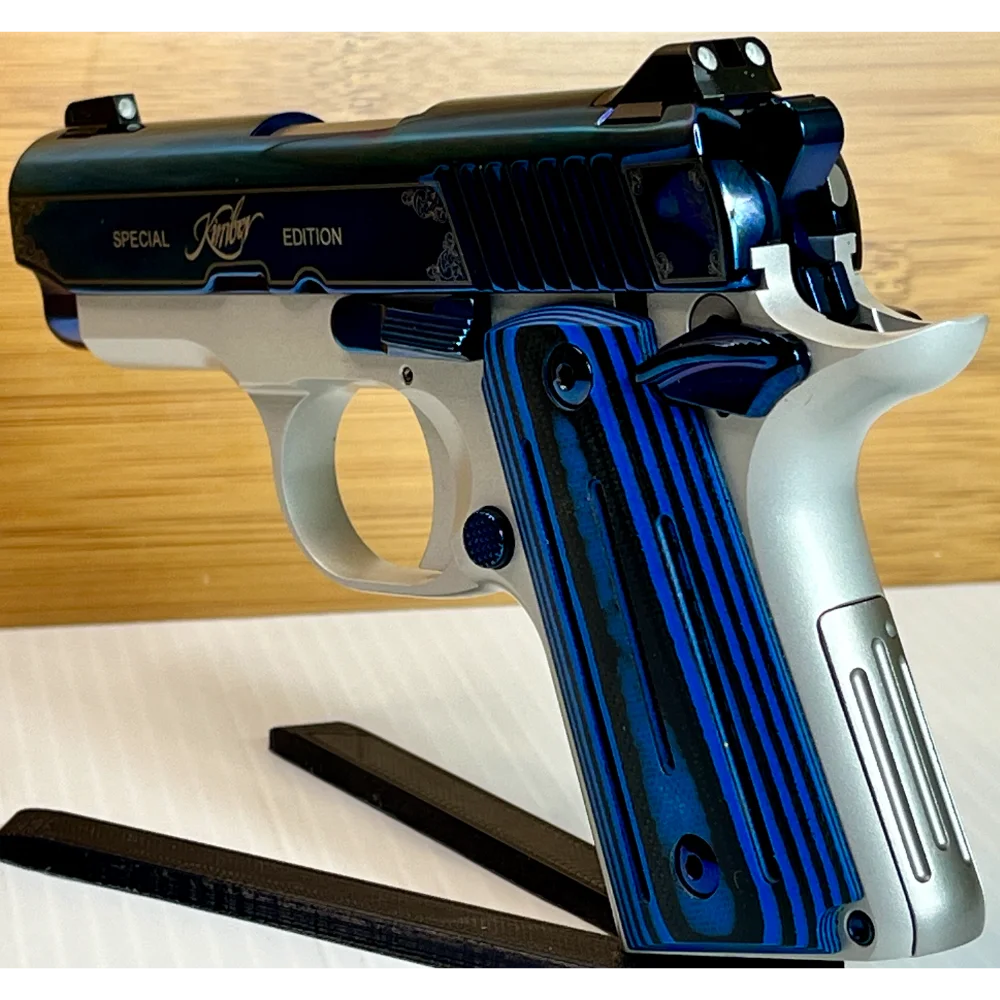Kimber Micro 9 Sapphire 9mm 3.15" 6+1 Bright Blue PVD G10 Grip
