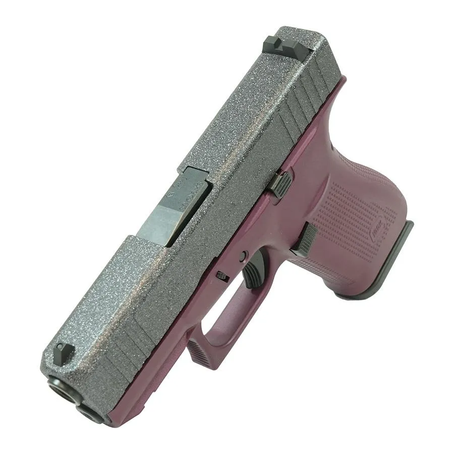 Glock 43X Glitter Slide/Black Cherry Frame 9mm 10rd Handgun