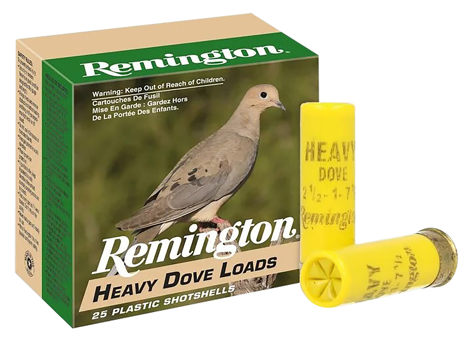 Remington Ammunition 28777 Heavy Dove Loads  20Gauge 2.75" 1oz 7.5Shot 25 Per Box/10 Case
