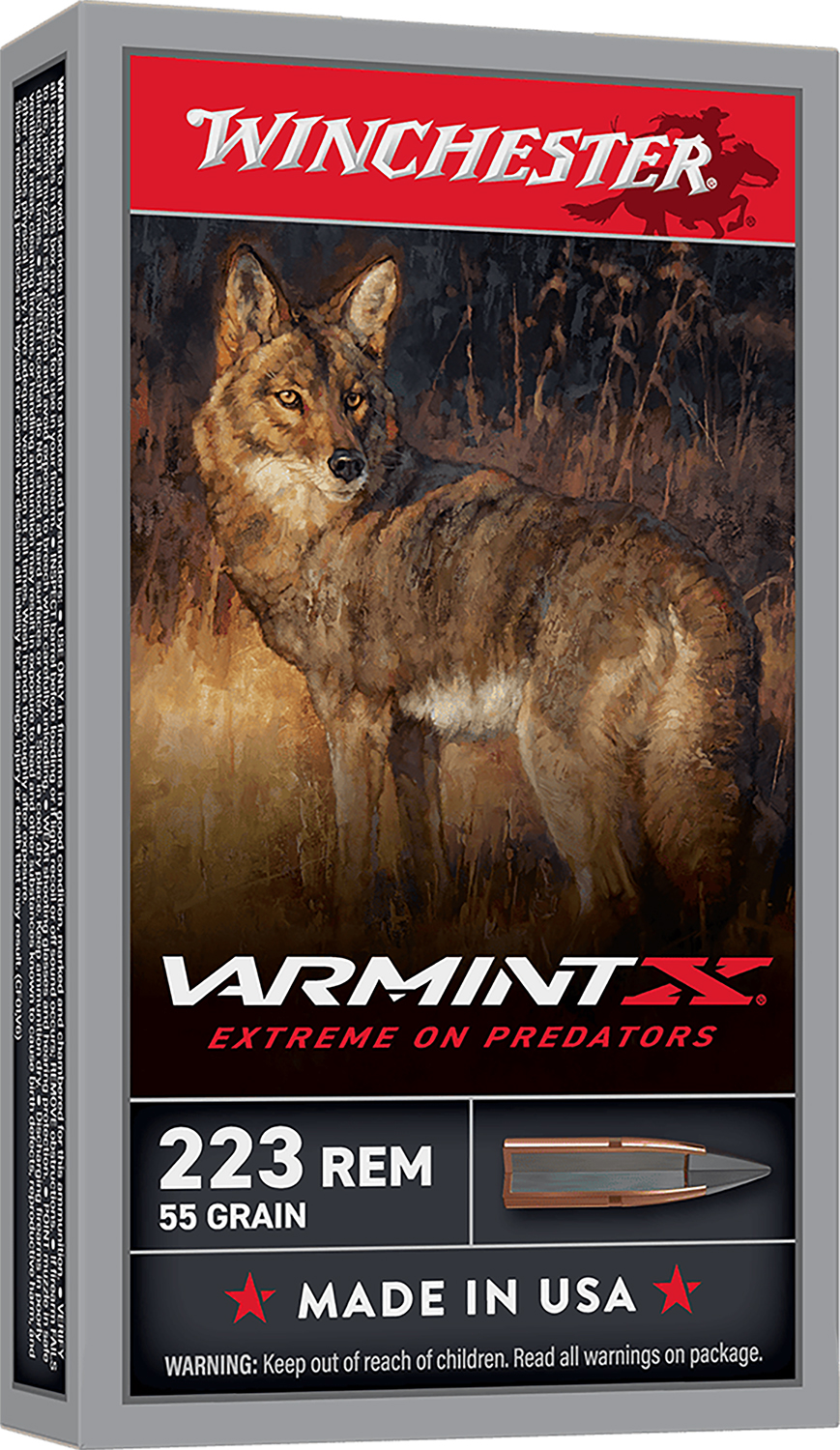 Winchester 223 Rem Varmint X 55gr Extreme Point 20 Rounds Ammo