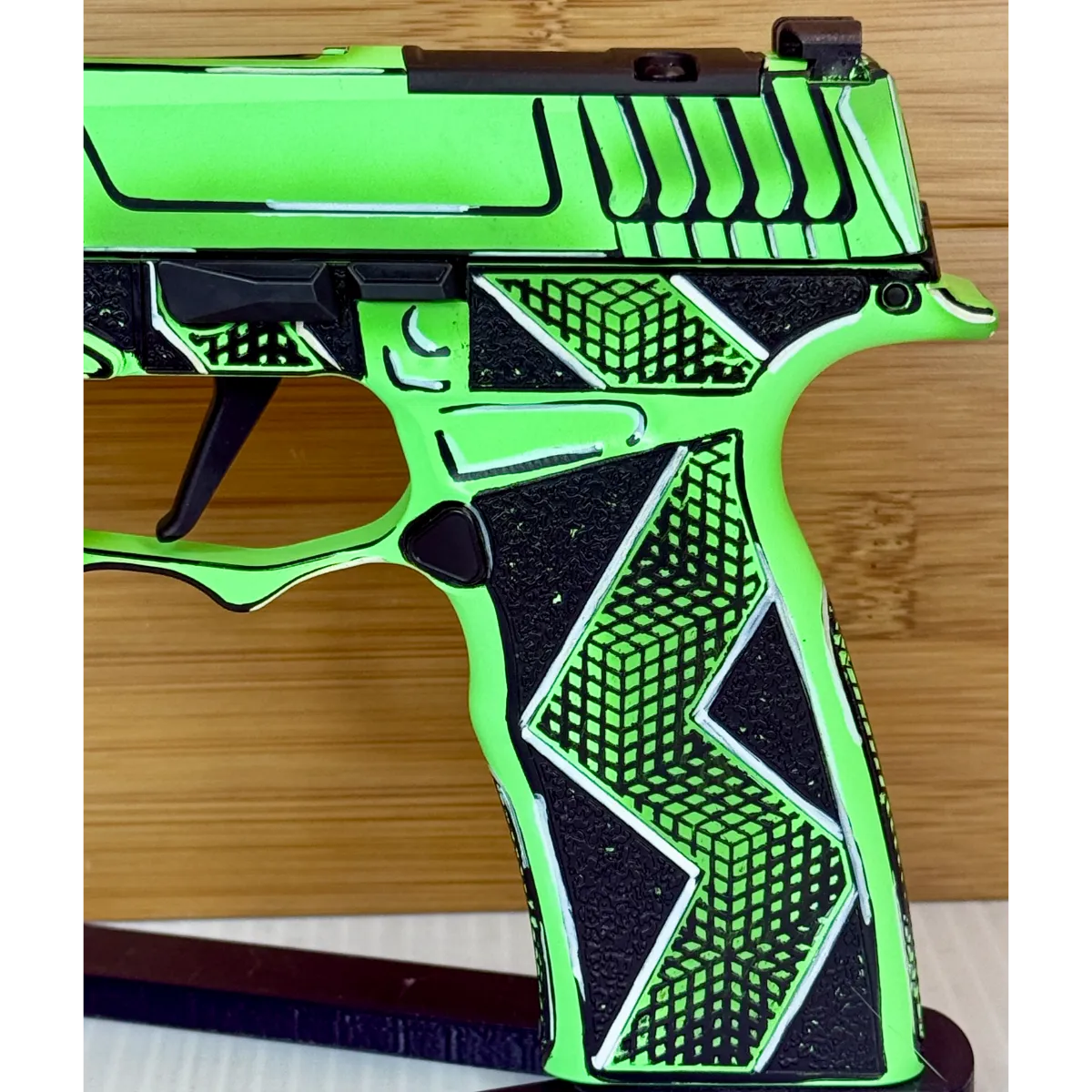 SIG Sauer P365X Anime Green Compensated 9mm Custom Pistol