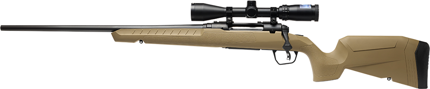 Savage Arms 32201 Axis 2 XP Combo 25-06 Rem 4+1 22" Black Sporter Barrel, Black Drilled & Tapped Steel Receiver, Fixed Flat Dark Earth Synthetic Stock, Left Hand, Boresighted 3-9x40