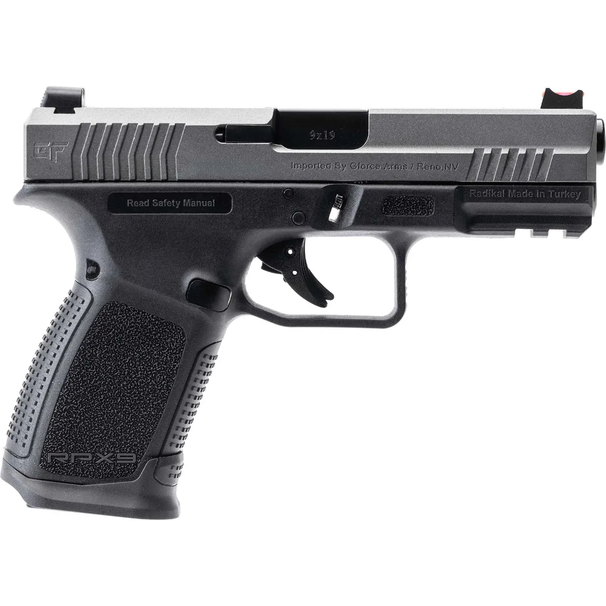 Gforce Arms Rpx9 Exodus 9mm 4" Grey & Black 15+1 Handgun