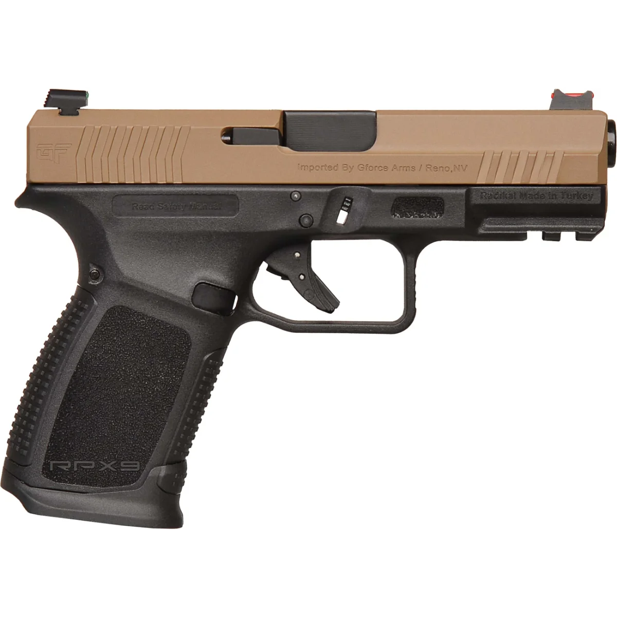 GFORCE ARMS RPX9 EXDOUS 9MM 4" FDE SLIDE 15+1 HANDGUN