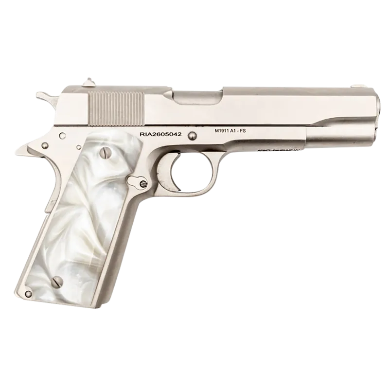 ROCK ISLAND ARMORY M1911-A1 NICKEL 45ACP 5" PISTOL - image 2 of 2