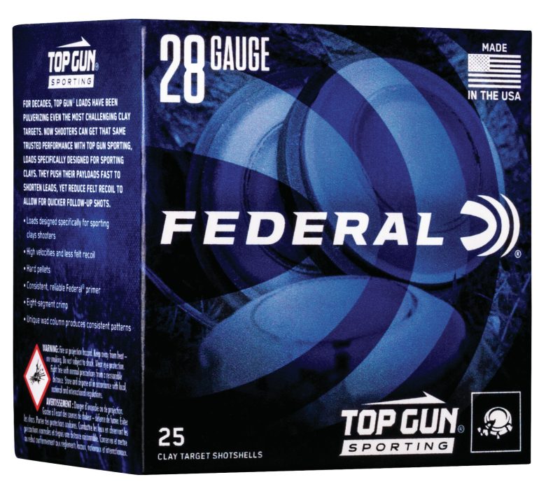 Federal TGS28219 Top Gun  28Gauge 2.75" 3/4oz 9Shot 25 Per Box/10 Case