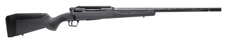 Savage Arms 57903 Impulse Mountain Hunter 300 PRC 3+1 24" Carbon Fiber Threaded Barrel, Black Aluminum Receiver w/Picatinny Rail, Gray AccuStock Synthetic Stock, Ambidextrous
