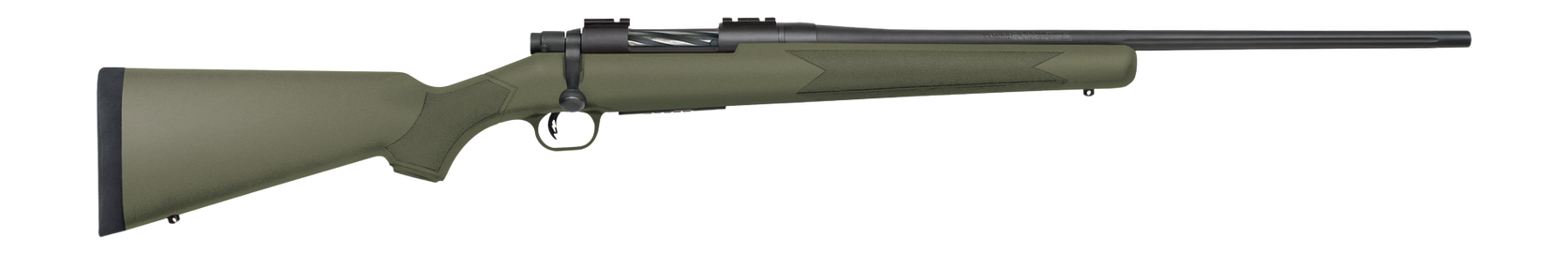 Mossberg Patriot 308 Win Bolt Action Rifle - 22" Fluted Barrel, OD Green Synthetic Stock