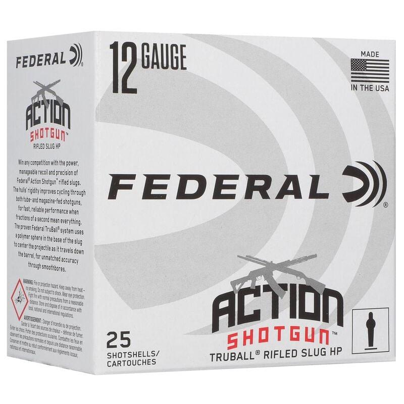 Federal Action Shotgun TruBall Slug 12 Gauge 2.75" 438gr 25-Round
