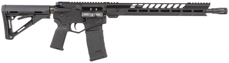 Diamondback DB1731B001 DB15 300 Blackout 30+1 16" Nitride Treated Heavy Barrel w/DBSB-IV Flash Hider, A3 Flattop Upper/Diamondback Black Gold Lower, 15" M-LOK Handguard, Magpul CTR Stock & K2 Grip