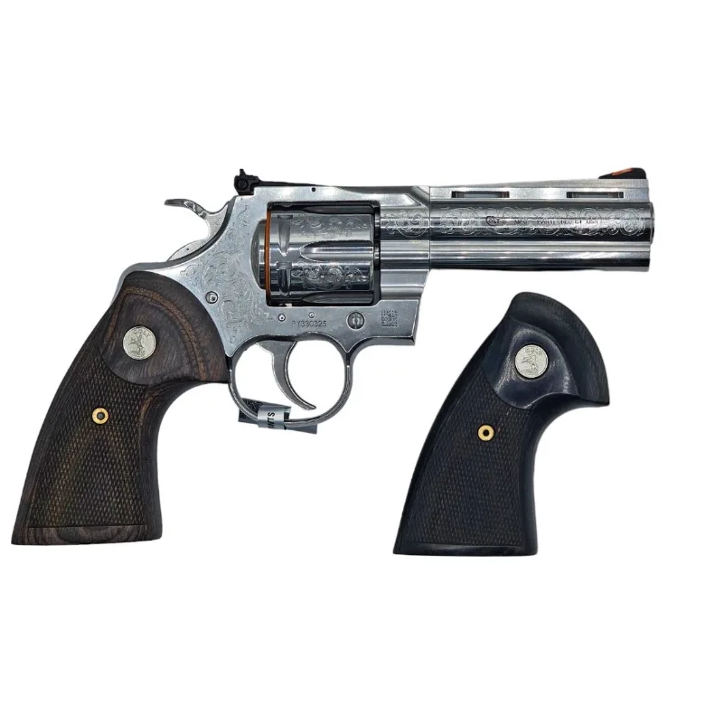COLT PYTHON 357 4.25" CUSTOM ENGRAVED REVOLVER
