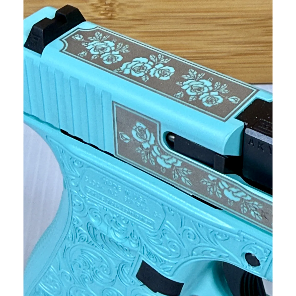Glock 43X Tiffany Blue – Glock & Roses 9mm 10rd USA Made