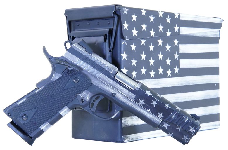 Citadel M1911 Flag .45 ACP 5" Gray American Flag 8+1 Pistol w/Ammo Can