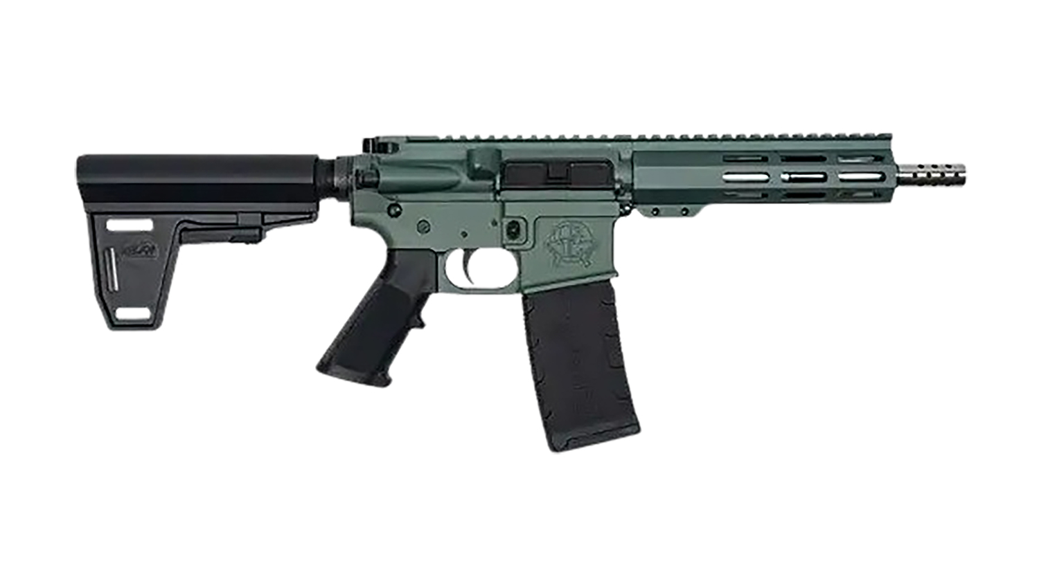 Great Lakes GL15 Charcoal Green AR 223 Wylde 7.5" Threaded 30+1 Pistol